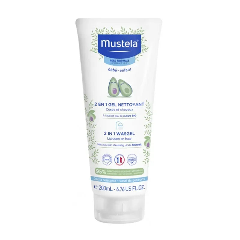 MUSTELA 2 EN 1 GEL NETTOYANT A L’AVOCAT 200ML
