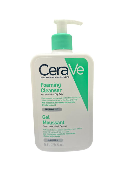 CeraVe Gel Moussant Nettoyant Peau Normale à Grasse 473ML