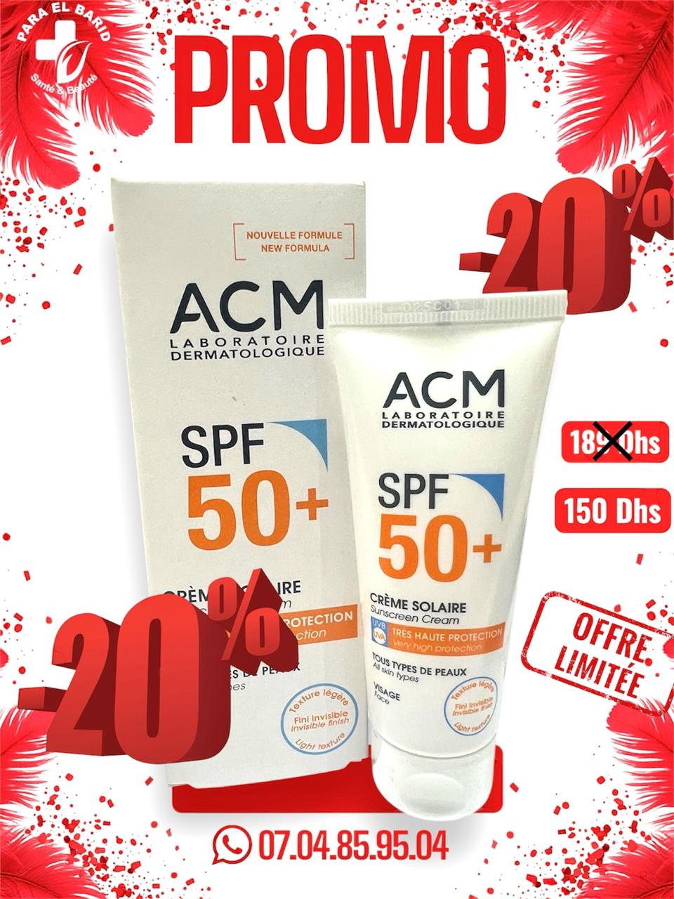 ACM Ecran Solaire SPF 50+