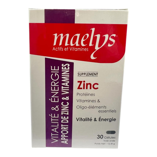 Maelys Zinc Et Vitamines 30 Gélules