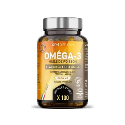 Omega 3 2000mg Huile de Poissons 660mg EPA / 440mg DHA Capsules